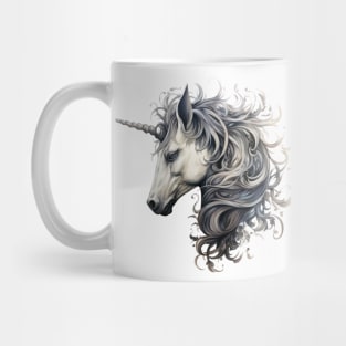 Wavy haired unicorn Mug